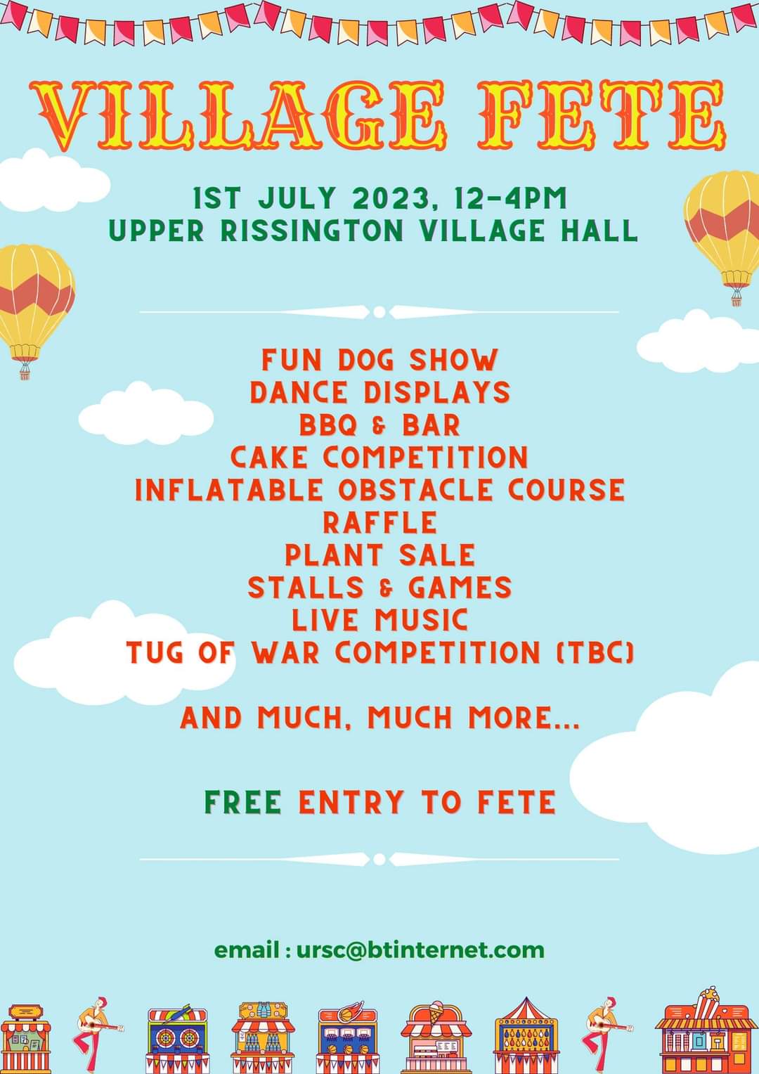 Poster advertising the Summer Fete